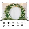 Xiaoterna 2,2 x 1,5 m fonas vestuvėms lauke, gėlėms, vestuvių gėlėms, arkos romantiškai fotografijai, mergaičių gimtadieniui, mergvakariui, valentino dienai, motinos dienos fotosesijos rekvizitai