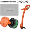 Black & Decker Xijiang Gh3000 žoliapjovės ritė, 4 x Sf-080 atsarginės ritės ir 1 x ritės dangtelis, skirtas Juodas & Decker Gh3000 Gl8033 Gl8033-qs Gl9035 žoliapjovei