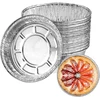 Xinlon, 30 apvalių aliumininių dubenėlių rinkinys, folijos pyrago indas, vienkartinė folijos kepimo forma, pagaminta iš aliuminio folijos, daugkartinio naudojimo ir perdirbama aliuminio folijos kepimo skarda mažiems pyragaičiams, uogienės pyragaičiams ir