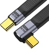 Xiwai 8k Usb4 40gbps 240w C tipo kabelis, kampinis