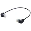 Xiwai itin plonas cat6 ethernet kabelis rj45 kampinis 25 cm utp tinklo kabelis patch kabelis 90 laipsnių cat6a lan nešiojamam kompiuteriui maršrutizatoriui tv box