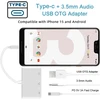 Xiwai Usb-c 3.5mm Audio Aux + Usb 2.0 Otg su Pd įkrovimu