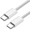 Xiwai usb c kabelis 27w 65w 480mbps duomenų perdavimo kabelis type c greitas įkrovimas mobiliesiems telefonams planšetiniams kompiuteriams nešiojamiesiems kompiuteriams 2m baltas