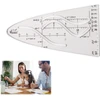 Xiwupo Parabolės trafaretas, įprastos parabolės trafaretas, įprasta parabolė, parabolės trafaretas, parabolės liniuotė, parabolinis trafaretas matematikai, skirtas studentams, biurui, dizainerių piešimui, 1 vnt.