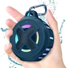 Kompiuterio kolonėlės Xleader mažas nešiojamas bluetooth garsiakalbis, sertifikuotas ipx7 atsparus vandeniui plaukiojantis garsiakalbis dušui, baseinui, paplūdimiui su šviesomis, spaustuku, mikrofonu, bassup, golfo reikmenys, dovanos, ežero mėlynumo