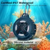Kompiuterio kolonėlės Xleader mažas nešiojamas bluetooth garsiakalbis, sertifikuotas ipx7 atsparus vandeniui plaukiojantis garsiakalbis dušui, baseinui, paplūdimiui su šviesomis, spaustuku, mikrofonu, bassup, golfo reikmenys, dovanos, ežero mėlynumo