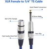 Xlr Moteriškas į 6.35mm Ts Kabelis, 1m, Nailoninė Pynė