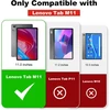 Xlttong dėklas, skirtas Lenovo Tab M11 11 colių 2024, palaiko automatinį pažadinimą/užmigdymą, trigubas stovas su rašiklio laikikliu, itin plonas dirbtinės odos išmanusis dėklas (žalias)