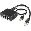 Xmsjsiy Ethernet skirstytuvas 1 į 3 interneto ethernet jungiklis Rj45 į 3 tinklo skirstytuvo adapterio keitiklis 100 Mbps didelio greičio Lan skirstytuvas, skirtas Cat5/5e/6/7/8 (1 Mâle à 3 Femelle)