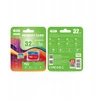 Xo 32gb microsdhc atminties kortelė su adapteriu, žalia, universali, c10