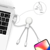 Xoopar Mr Bio 4-in-1 Usb laidas su skirtingais jungtimis, baltas