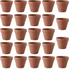 Xreuctop terakotos vazonų rinkinys, 24 vnt., 5,5 x 5 cm moliniai vazonai maži, terakotos vazonai su drenažo skylute, moliniai vazonai rankdarbiams, mini molinis vazonas vidaus ir lauko dekoravimui