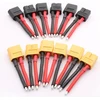 Xt60 Jungtys su 14awg laidu, 53mm, 3 poros (geltonos/juodos)