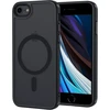 Xtcase dėklas, skirtas iphone 8 / iphone se 2020/2022, suderinamas su magsafe, matinis permatomas telefono dėklas, atsparus įbrėžimams pc + tpu buferis - juodas