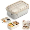 Xwux Bento dėžutė su 5 skyriais ir stalo įrankiais, 1200 ml pietų dėžutė, nepralaidi vaikams ir suaugusiems, galima plauti indaplovėje, galima naudoti mikrobangų krosnelėje, pietų dėžutės į mokyklą, darbą, iškylą, kelionę