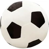 Xzjmy Futbolo pliušinė pagalvėlė, kimštas sportinis žaislas, dekoratyvinė apvali didelė futbolo pagalvė, 3d kamuolio formos pagalvė, dovana mergaitėms ar berniukams (juoda ir balta, 28 cm)