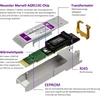 Xzsnet 10gbase-t Sfp+ siųstuvas-imtuvas, Sfp+ į Rj45, 10g varinis Sfp+ į eterneto modulį, suderinamas su Cisco Sfp-10g-t-s, Ubiquiti Unifi Uf-rj45-10g, Mikrotik, Meraki, Netgear, Tp-link ir daugiau, 1