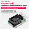 Yahboom Raspberry Pi 5 Cool Cooler su Pwm ventiliatoriumi Raspberrypi aliuminio heatsink aušinimo rinkinys, skirtas Raspberry Pi4 Model B ventiliatoriui + terminis silikonas