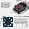 Yahboom Raspberry Pi 5 Cool Cooler su Pwm ventiliatoriumi Raspberrypi aliuminio heatsink aušinimo rinkinys, skirtas Raspberry Pi4 Model B ventiliatoriui + terminis silikonas