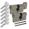 Yale Y500 cilindrų komplektas 45/50 + 45/50g satinas