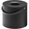 Yamazaki 1704 Tower apvali servetėlių dėžutė su rankena, juoda, plienas, minimalistinė, 17 x 17 x 14 cm