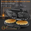 Vaflinė Yashe Sw-2122m Vaflių keptuvė širdelės formos, 10 vnt., 1200w
