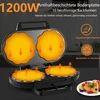 Vaflinė Yashe Sw-2122m Vaflių keptuvė širdelės formos, 10 vnt., 1200w