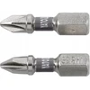 Yato Atsuktuvų antgaliai 1/4"x25 mm ph1 2 vnt. nikeliuoti