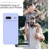Yatwin dėklas, skirtas google pixel 7, aukščiausios kokybės silikoninis telefono dėklas su kameros apsauga, švelnus, minkštas, itin plonas, atsparus smūgiams, atsparus įbrėžimams, apsauginis dėklas, violetinis