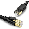 Yauhody Cat 8 Lan kabelis, 5 m, Ethernet kabelis, 40 Gbps 2000 Mhz S/ftp tinklo kabelis, Gigabit interneto kabelis, Rj45 jungiamasis kabelis maršrutizatoriui, modemui, televizoriui, kompiuteriui, jungikliui, Ps5, nešiojamam kompiuteriui (juodas 5 m)