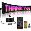 Yayza! universalus led slenkantis šriftas, rgb programuojamas lankstus led matricos ekranas, 595 x 120 mm panelės tekstas vakarėliams, parduotuvei, reklaminiam skydeliui, automobiliui, sunkvežimiui
