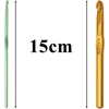 Yeashi nėrimo vąšelių rinkinys - 14 dalių ergonomiškas aliuminio rinkinys su 14 dydžių (2 mm - 10 mm) pradedantiesiems ir profesionalams - idealiai tinka mezgimui ir nėrimui - spalvingas