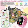 Yedasah 4g vaikiškas išmanusis laikrodis su Gps ir telefonu, vaizdo skambučiais, chronometru, kamera, Sos, vaikiškas išmanusis laikrodis su Ip68 vandeniui atspariu žaidimu, žibintuvėliu, skaičiuotuvu, žadintuvu