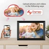 Objektyvas Yenock Wifi skaitmeninis nuotraukų rėmelis, 10.1 colio Wifi nuotraukų rėmelis, 1280 x 800 Ips jutiklinis ekranas, nuotraukomis ir vaizdo įrašais galima dalintis bet kada ir iš bet kur, per programėlę, 16 Gb atminties