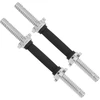 Yes4all štangos strypas, štangos jungiamasis strypas, ilgis 35cm, 40cm - Ø 25mm, ilgis 40cm - Ø 30mm, su 4 žvaigždiniais užraktais, reguliuojami hanteliai - štangos strypai, hantelių rankenos, guma, chromas
