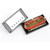 Yibuy chromo humbucker pikapo dangtelis ir juodas pikapo rėmelis elektrinei gitarai