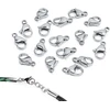 Yieur 100 vienetų papuošalų užsegimų rinkinys, omaro tipo užsegimas, nerūdijantis plienas, 12 mm apyrankės užsegimas, omaro tipo užsegimas „pasidaryk pats“ amatams, papuošalų gamybai (nerūdijantis plienas)