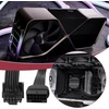 Yinettech 16 kontaktų 12+4 jungties tėviškas-moteriškas Pci-e 5.0 ilgiklis 90 laipsnių adapteris vaizdo plokštėms Gpu, suderinamas su Rtx 4090 4080 3090 Ti 16awg 12vhpwr 600w B tipas