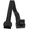 Yinettech 16 kontaktų 12+4 jungties tėviškas-moteriškas Pci-e 5.0 ilgiklis 90 laipsnių adapteris vaizdo plokštėms Gpu, suderinamas su Rtx 4090 4080 3090 Ti 16awg 12vhpwr 600w B tipas