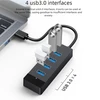 Yinker 4 portų usb 3.0 šakotuvas 3 m su 5 gbps sparta ir 5 v usb-c maitinimo šaltiniu - usb šakotuvas skirstytuvas biurui, namų biurui, žaidimams ir išoriniams įrenginiams