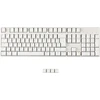 Ymdk 105 vokiška iso double shot pbt shine through oem profilio klavišų rinkinys, tinkamas cherry mx jungikliams, mechaninė klaviatūra (balta)