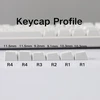 Ymdk 105 vokiška iso double shot pbt shine through oem profilio klavišų rinkinys, tinkamas cherry mx jungikliams, mechaninė klaviatūra (balta)