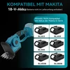 Yofidra gyvatvorių žirklės ir žolės žirklės, elektrinės žolės žirklės su 2 x ašmenimis, akumuliatorius ne 21 V žolės trimeris, 2 viename gyvatvorių žirklės, elektrinė 90° reguliuojama galvutė, 130 mm ir 220 mm sodui ir