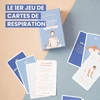 Yogasana Pranayama prancūzų kortų žaidimas 60 kortų - išmokite sąmoningai kvėpuoti - susikurkite savo individualią rutiną - pozų iliustracijos - žaismingas ir