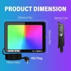Yojzma 2 vnt. 200 W led prožektorius lauko sąlygoms, išmanus rgb diy scenų spalvų keitimo kraštovaizdžio apšvietimas su programėlės valdymu, ip66 vandeniui atsparus priekinis žibintas su kištuku sodui, kiemams, scenai, namui