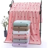 Yolispa rankšluosčių rinkinys, 6 vonios rankšluosčiai 70 x 140 cm, siuvinėtų širdelių rankšluosčių rinkinys, minkšti, gerai sugeriantys, patvarūs vonios rankšluosčiai, pirties rankšluostis viešbučiui, Spa ir vonios kambariui