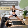 Yosana jogos kilimėlis pagamintas iš natūralaus kaučiuko | itin neslystantis | itin tvirtas paviršius pagamintas iš ekologiškos Pu | itin platus 68 cm | su nešimo dirželiu | jogos kilimėlis 183 x 68 cm | 4 mm plonas