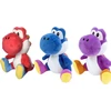 Yoshi pliušinė figūrėlė, 3 dalių rinkinys, raudona, mėlyna, violetinė, 30 cm, minkštas, dinozauras, mielas žaislas, pliušinis, tinkamas nuo pirmųjų gyvenimo mėnesių