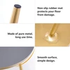 Youdenova staliukas šoninis metalinis svetainės staliukas auksinis apvalus kavos staliukas mažas sofos staliukas modernus dekoratyvinis staliukas kavos staliukas plieno vamzdis trikojis skersmuo 40,5 cm x 50 cm