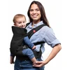 You+me 4-in-1 nešyklė kūdikiams nuo gimimo iki mažylio – 4 nešiojimo pozicijos – nešyklė kūdikiams su 2-in-1 seilinuku – nešiojimo diržas – nešyklė naujagimiams nuo gimimo 3,6–14,5kg (juoda)